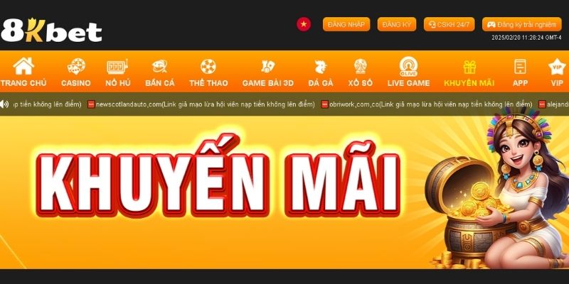 Hướng dẫn nhận thưởng khuyến mãi 8KBET hiệu quả dễ thực hiện
